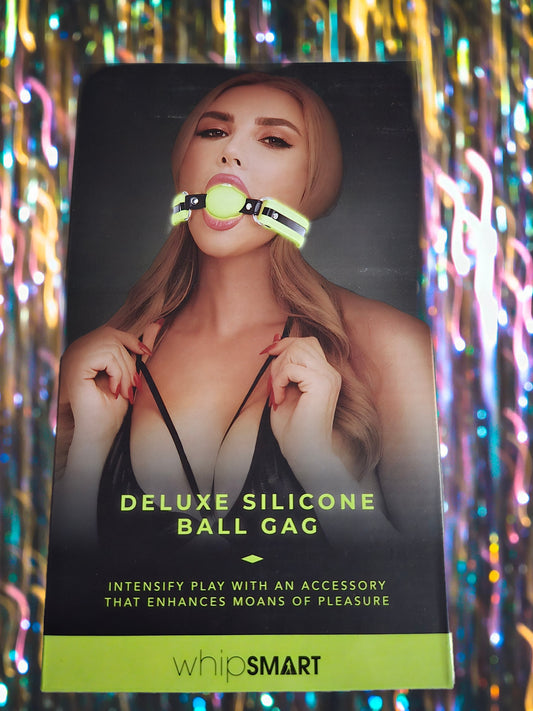 Whipsmart DELUXE SILICONE BALL GAG (glow)